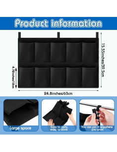 Bolsa de Zapatos Huhumy Negra 63x39.5cm Multiusos 2