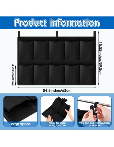 Bolsa de Zapatos Huhumy Negra 63x39.5cm Multiusos