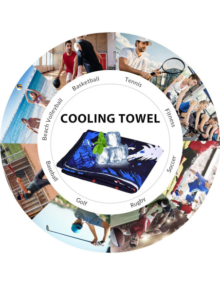 Toalla Enfriadora Sukeen 101.6x30.5cm para Deportes