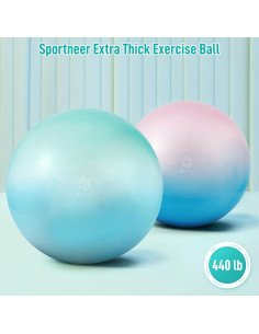 Pelota de Ejercicio Sportneer 65 cm Antirrotura y Antideslizante 2