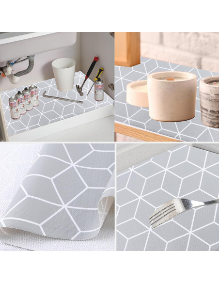 Forro de Estante Antideslizante GMCOZY 25.4 cm x 6.1 m Gris