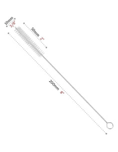 Juego de 8 cepillos de limpieza GFDesign - Acero inoxidable y nylon 2