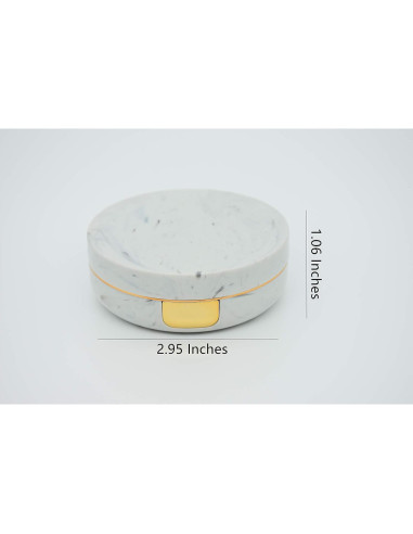 Estuche de Lentes de Contacto Dorado Todo en Uno FEILIBAY