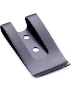 Clip de Cintura Metal Universal HolsterSmith Negro Sin Hardware 2