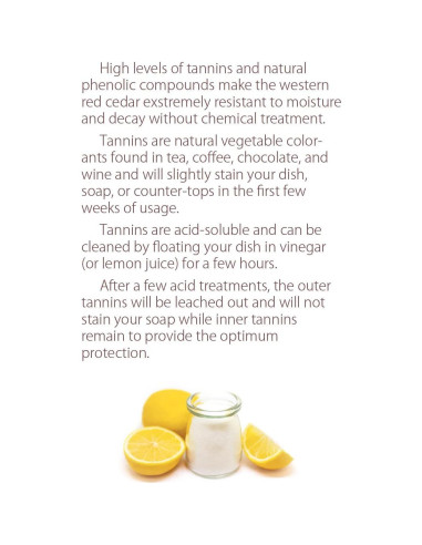 Plato de Jabón de Cedro L'Olivier Naturals 11.7x8.6 cm