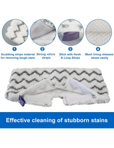 Paño de Vapor Shark S3501 S3601 S2901 Reemplazo 4 Pcs 2