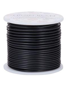Alambre de Joyería BENECREAT 12 Gauge Negro 30m Mate
