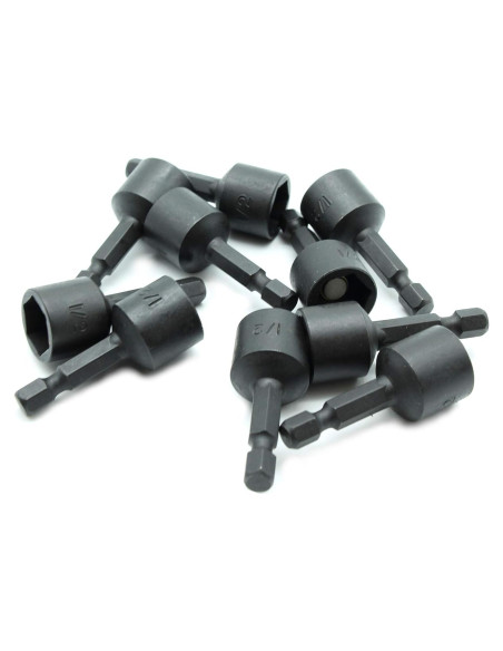 Juego de 10 Destornilladores Magnéticos TEMO 1/2" (13mm) Impacto