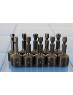Juego de 10 Destornilladores Magnéticos TEMO 1/2" (13mm) Impacto 2