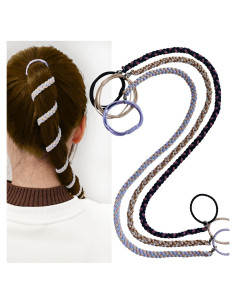 Coletas de Pelo Trenzadas Elásticas Merunone 45.72cm - 3 Piezas