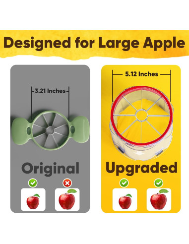 Cortador de Manzanas Newness 8 Rebanadas Acero Inoxidable 13 cm