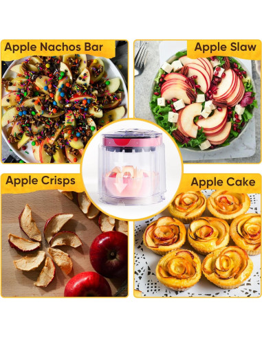 Cortador de Manzanas Newness 8 Rebanadas Acero Inoxidable 13 cm