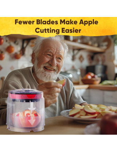 Cortador de Manzanas Newness 8 Rebanadas Acero Inoxidable 13 cm