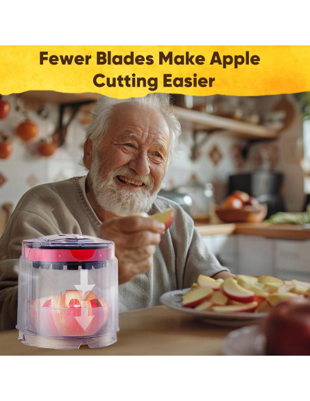 Cortador de Manzanas Newness 8 Rebanadas Acero Inoxidable 13 cm Cortador de Manzanas Newness 8 Rebanadas Acero Inoxidable 13 cm