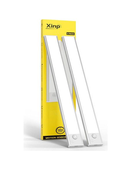 Luces LED Bajo Gabinete Xinp 20cm Recargables Sensor Movimiento