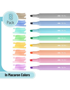 Marcadores Fluorescentes Mr. Pen, 8 Colores Macaron, 0.5mm 2