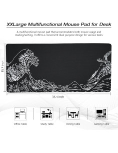 Alfombrilla de Ratón Grande GMKWTL Kanagawa 90x40 cm 2