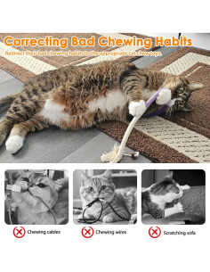 Juguetes para Gatos Tocirelo - Paquete de 6 Cuerdas Masticar 2