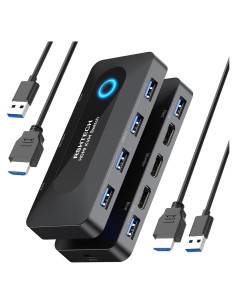 Interruptor KVM USB RSHTECH 4K@60Hz HDMI 2 en 5 Salida