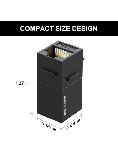 Acoplador Keystone RJ45 Cat6 Iwillink Hembra a Hembra 5-Pack