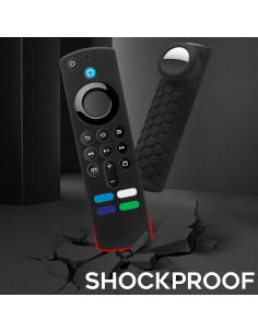 Funda Protectora de Silicona Seltureone para Control Remoto TV Stick 4K Max y AirTag 2