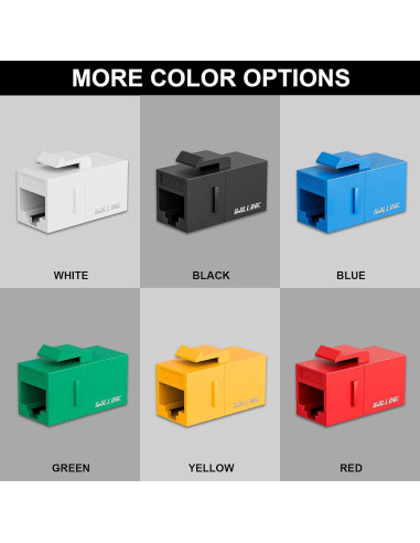 Acoplador Keystone RJ45 Cat6 Iwillink Hembra a Hembra 5-Pack