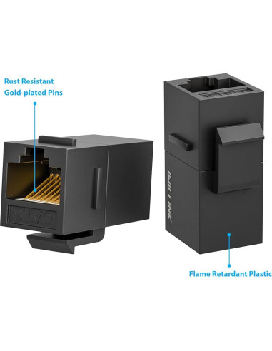 Acoplador Keystone RJ45 Cat6 Iwillink Hembra a Hembra 5-Pack