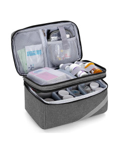 Bolsa Organizadora de Medicamentos Trunab Gris 26.9x18x17cm