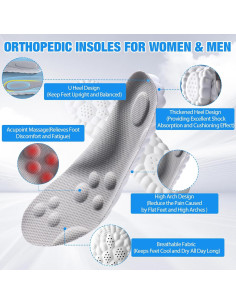 Plantillas 4D Cloud Konenbra - Ultra Cómodas para Zapatos 7-8 2