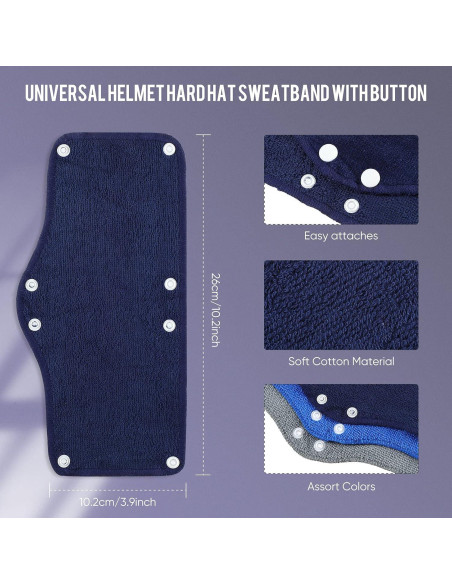 Banda de Sudor para Casco Funtery 12 Piezas Lavable