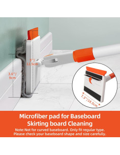 Herramienta de limpieza de zócalos y ventiladores Qaestfy 2 en 1 2