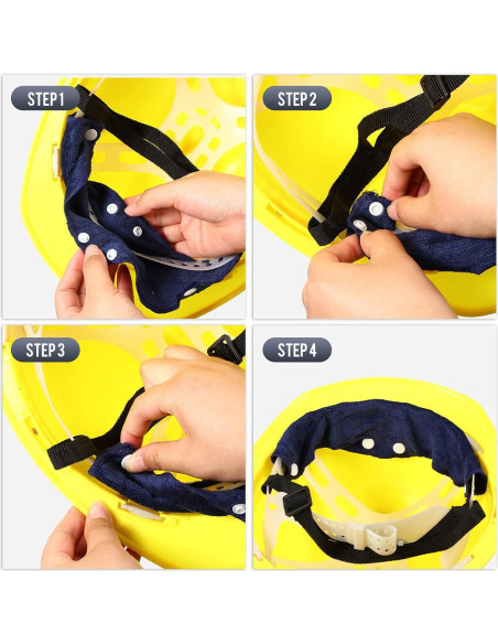 Banda de Sudor para Casco Funtery 12 Piezas Lavable