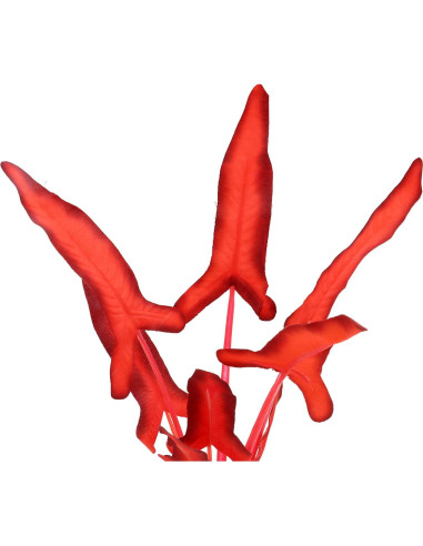 Paquete de 2 Plantas de Acuario de Seda DVHEY 30.48 cm Rojo