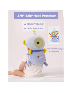 Mochila Protectora de Cabeza para Bebés JunNeng Astronauta Azul 2