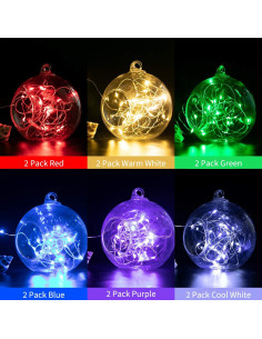 Luces de Hadas LED Brightown 12 Paquete 2.13m 20 LEDs Multicolor 2