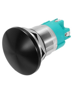 Interruptor de Botón Redondo MECCANIXITY 10A 22mm Negro IP65