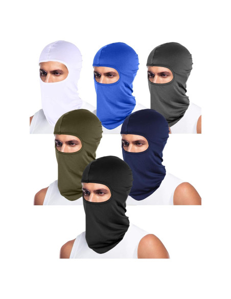 Balaclava Syhood 6 Piezas Protección UV Verano Transpirable