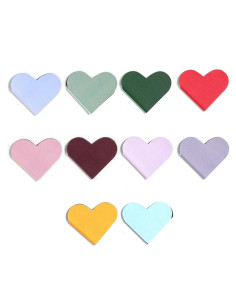 Paquete de 10 Marcadores Magnéticos Corazón TUZAMA 4.1 cm