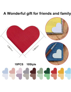 Paquete de 10 Marcadores Magnéticos Corazón TUZAMA 4.1 cm 2