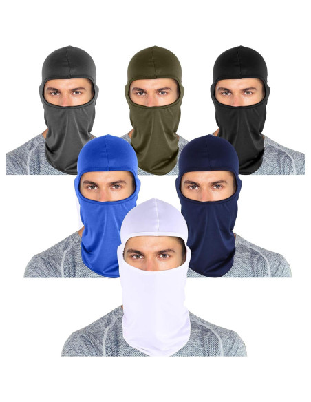 Balaclava Syhood 6 Piezas Protección UV Verano Transpirable