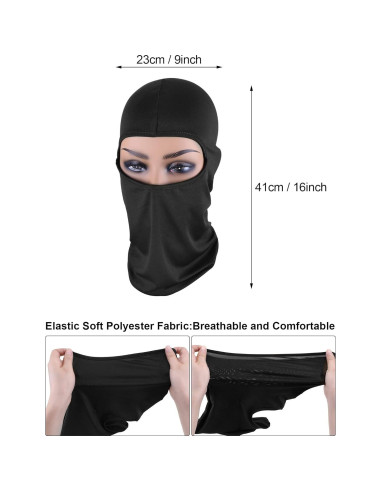 Balaclava Syhood 6 Piezas Protección UV Verano Transpirable