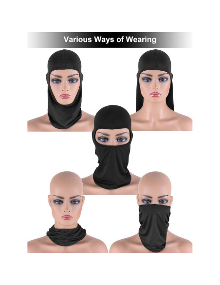 Balaclava Syhood 6 Piezas Protección UV Verano Transpirable