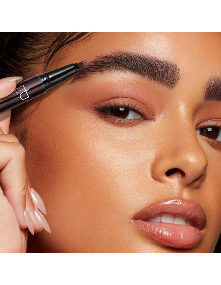 Lápiz de Cejas y Delineador 2 en 1 Pudaier Marrón Frío Lápiz de Cejas y Delineador 2 en 1 Pudaier Marrón Frío