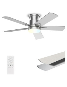 Ventilador de Techo Allsmartlife 42" con Luz LED y Control Remoto