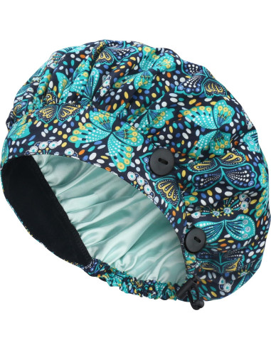 Gorra Bouffant ABAMERICA Ajustable con Botón y Banda Sudor