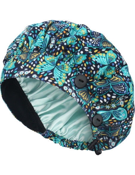 Gorra Bouffant ABAMERICA Ajustable con Botón y Banda Sudor