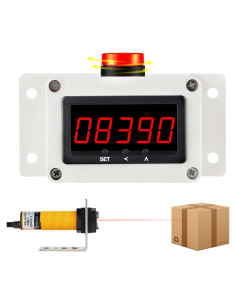 Contador LED Digital YMJOINMX hasta 99999 con Alarma y Sensor Infrarrojo