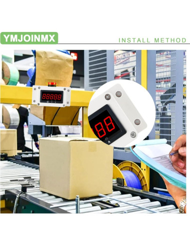 Contador LED Digital YMJOINMX hasta 99999 con Alarma y Sensor Infrarrojo