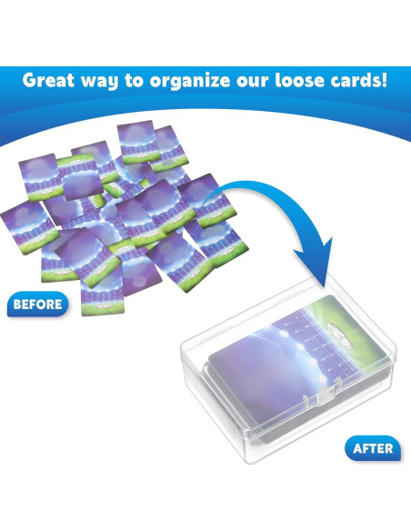 Cajas de Almacenamiento de Cartas Vicenpal - 6 Pcs Transparentes