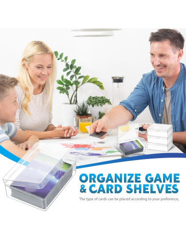 Cajas de Almacenamiento de Cartas Vicenpal - 6 Pcs Transparentes